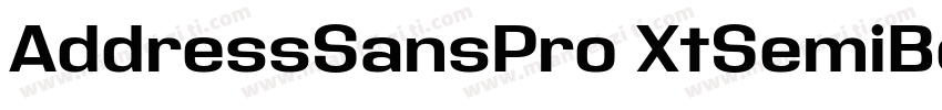 AddressSansPro XtSemiBold字体转换